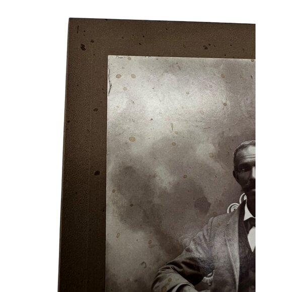 Carnahan & Lindamood Cabinet Card African American Man Wytheville VA Studio - Picture 7 of 7